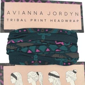 Avianna Jordyn Tribal Print Headwrap NWT